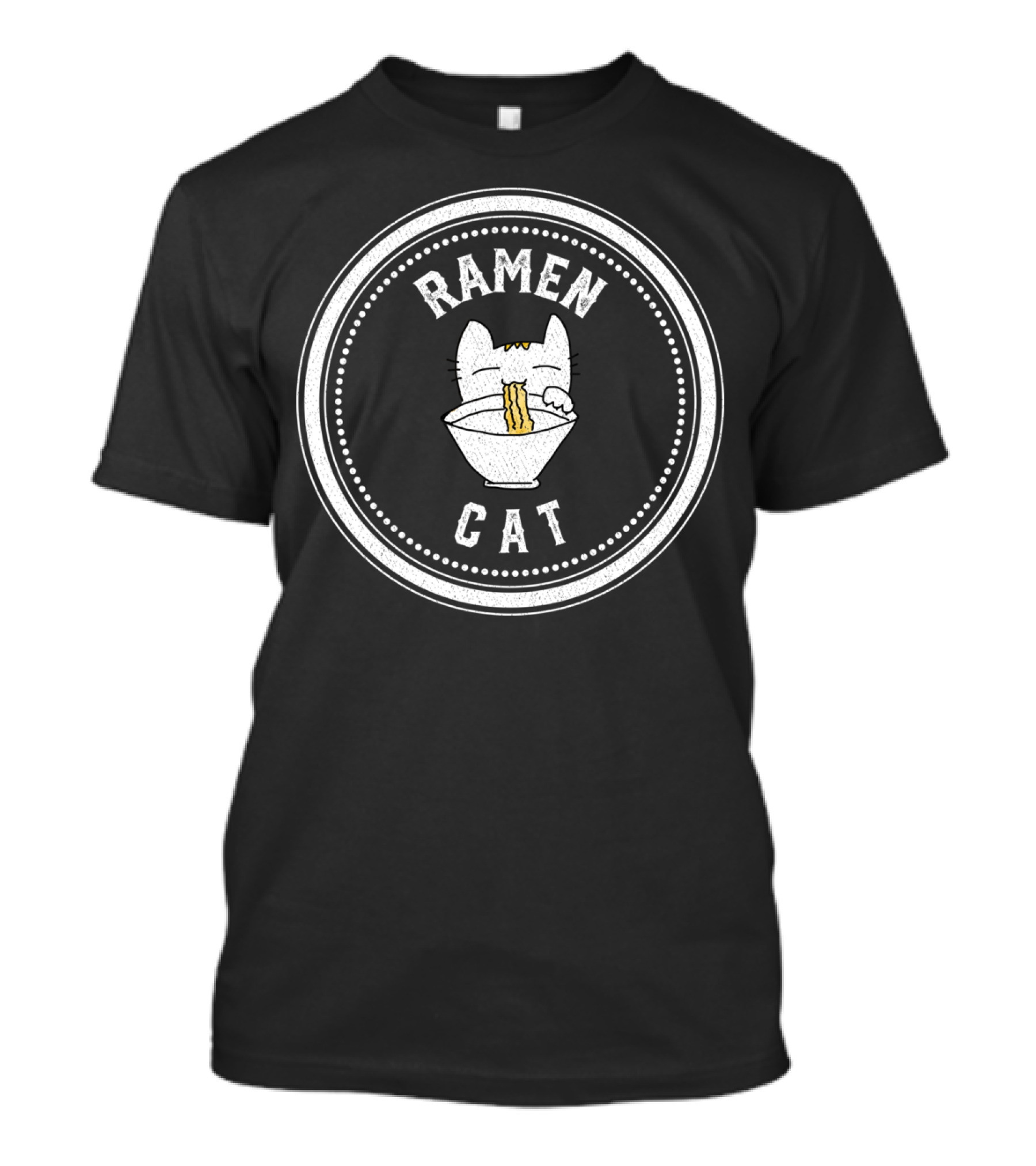 Ramen Cat Funny Kitty Kitten Noodle T-Shirt