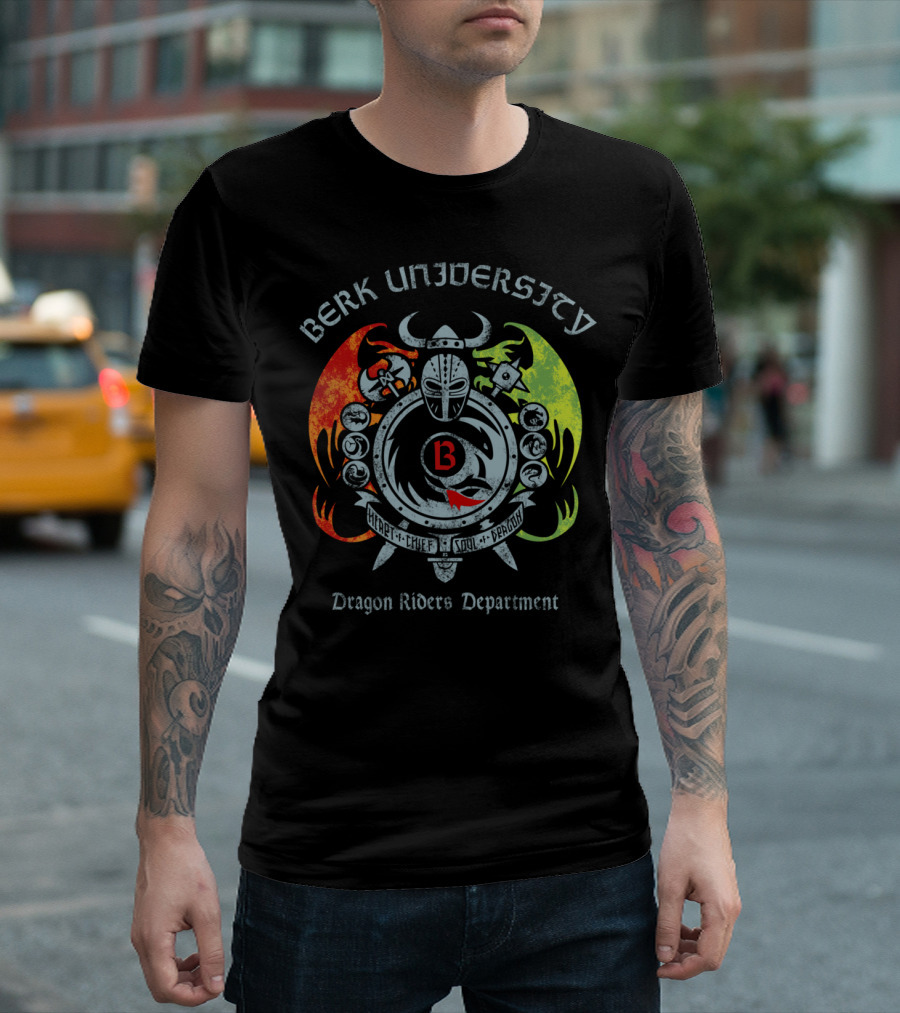 Berk University Dragon Riders Department Hiccup Chief Soul of Dragon T-Shirt