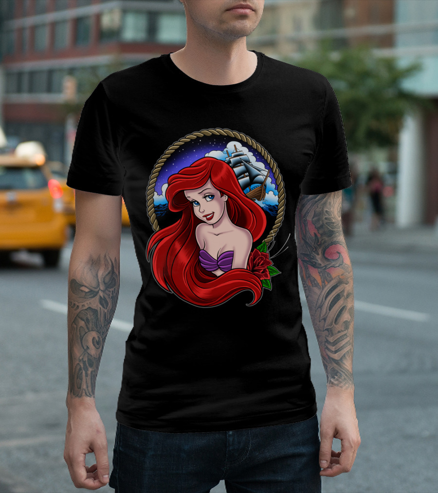 Part Of Your World Ariel Little Mermaid Ocean Ship T-Shirt