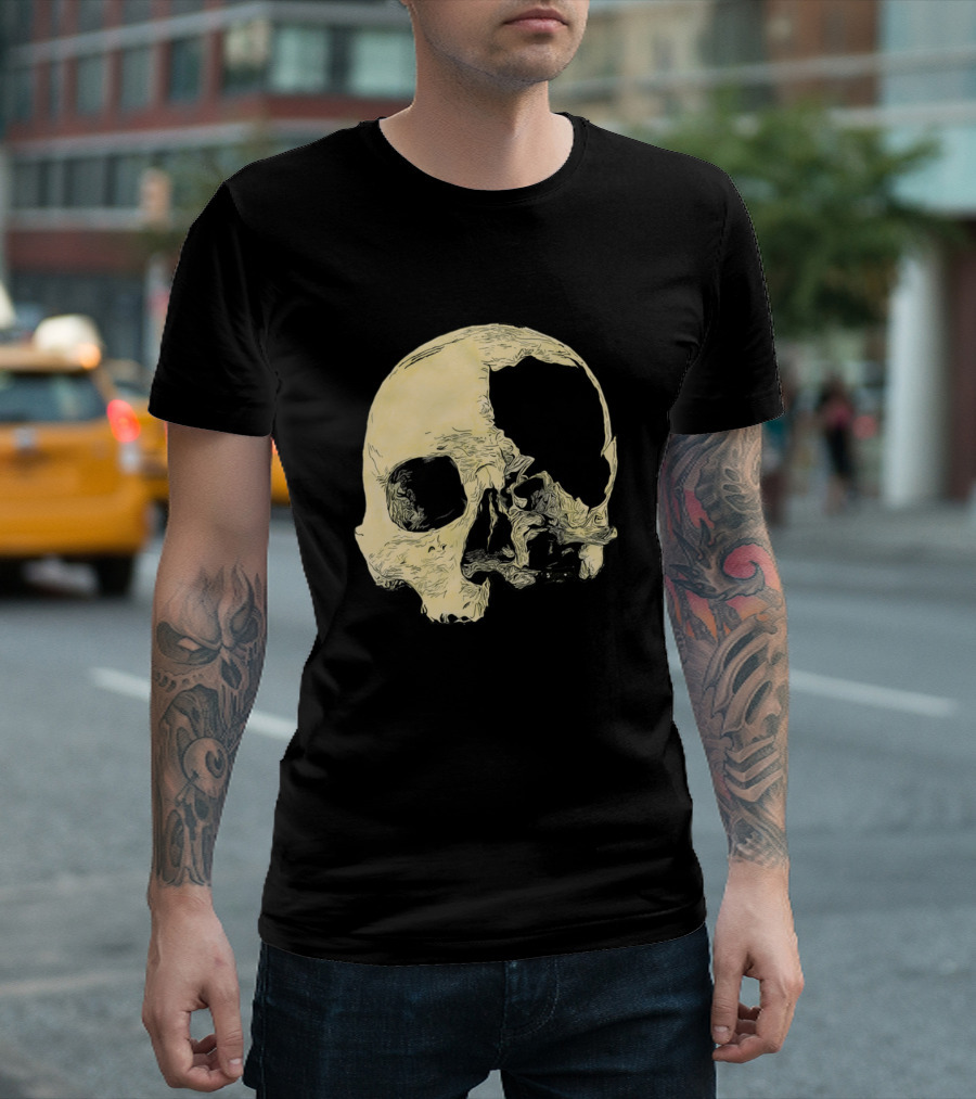In Thee Dark We Live Skull T-Shirt