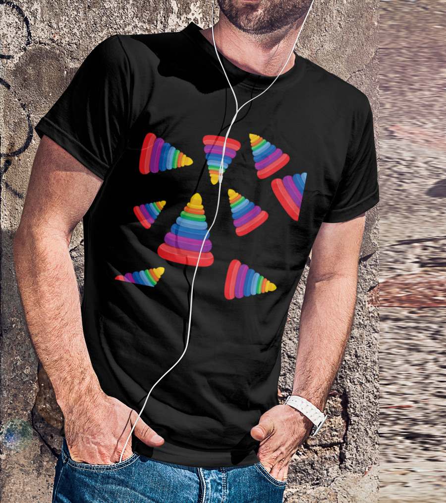 Colorful Rainbow Stacking Toy T-Shirt