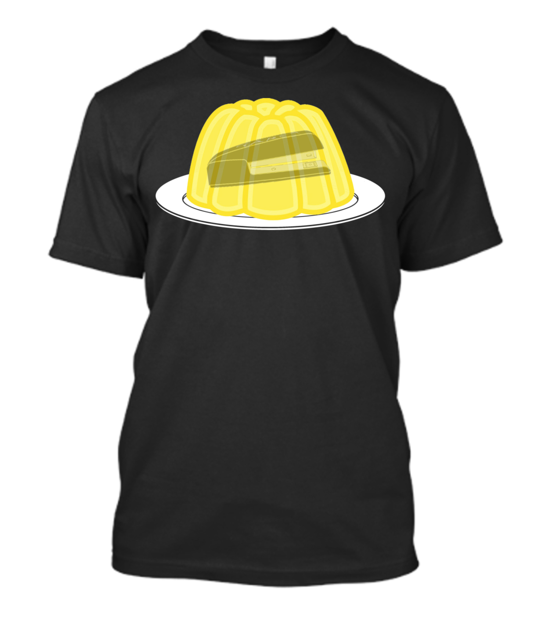 Stapler Encased In Yellow Jelly Dessert Display T-Shirt