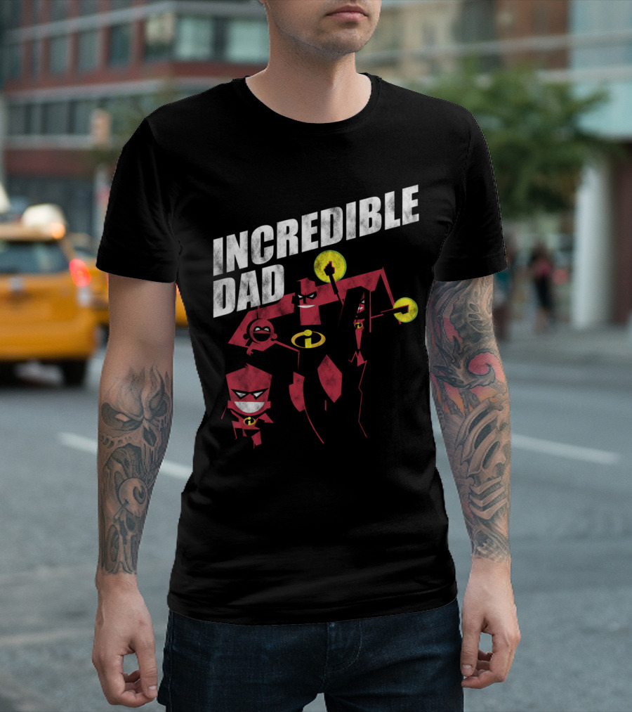 Incredible Dad Superhero Family T-Shirt