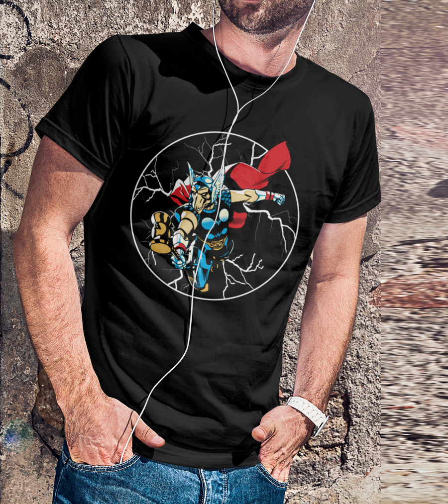 Beta Ray Bill Mighty Lightning Strike Circle T-Shirt