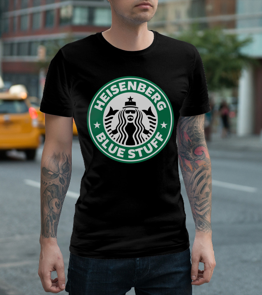 Heisenberg Blue Stuff Parody Starbucks T-Shirt