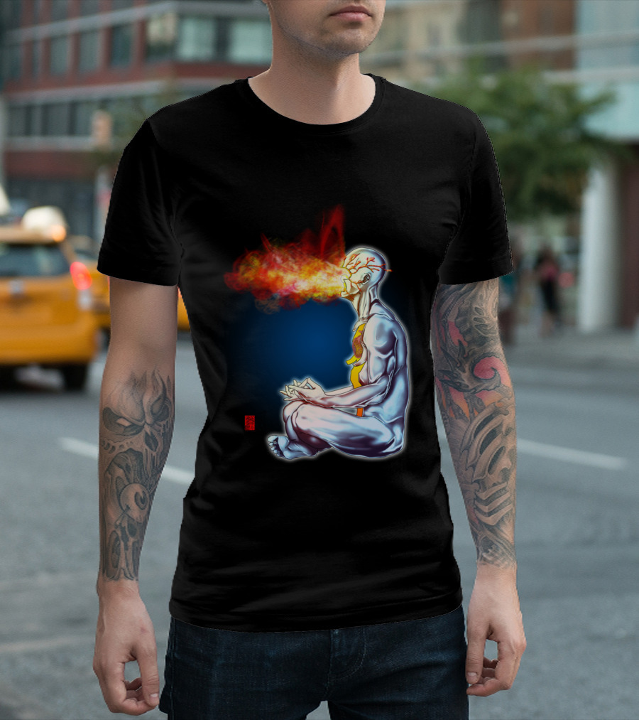 Pazienza Frances Fiery Meditation Anatomy T-Shirt