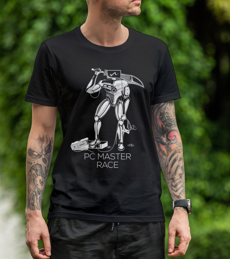 PC Master Race Robot Gamer T-Shirt