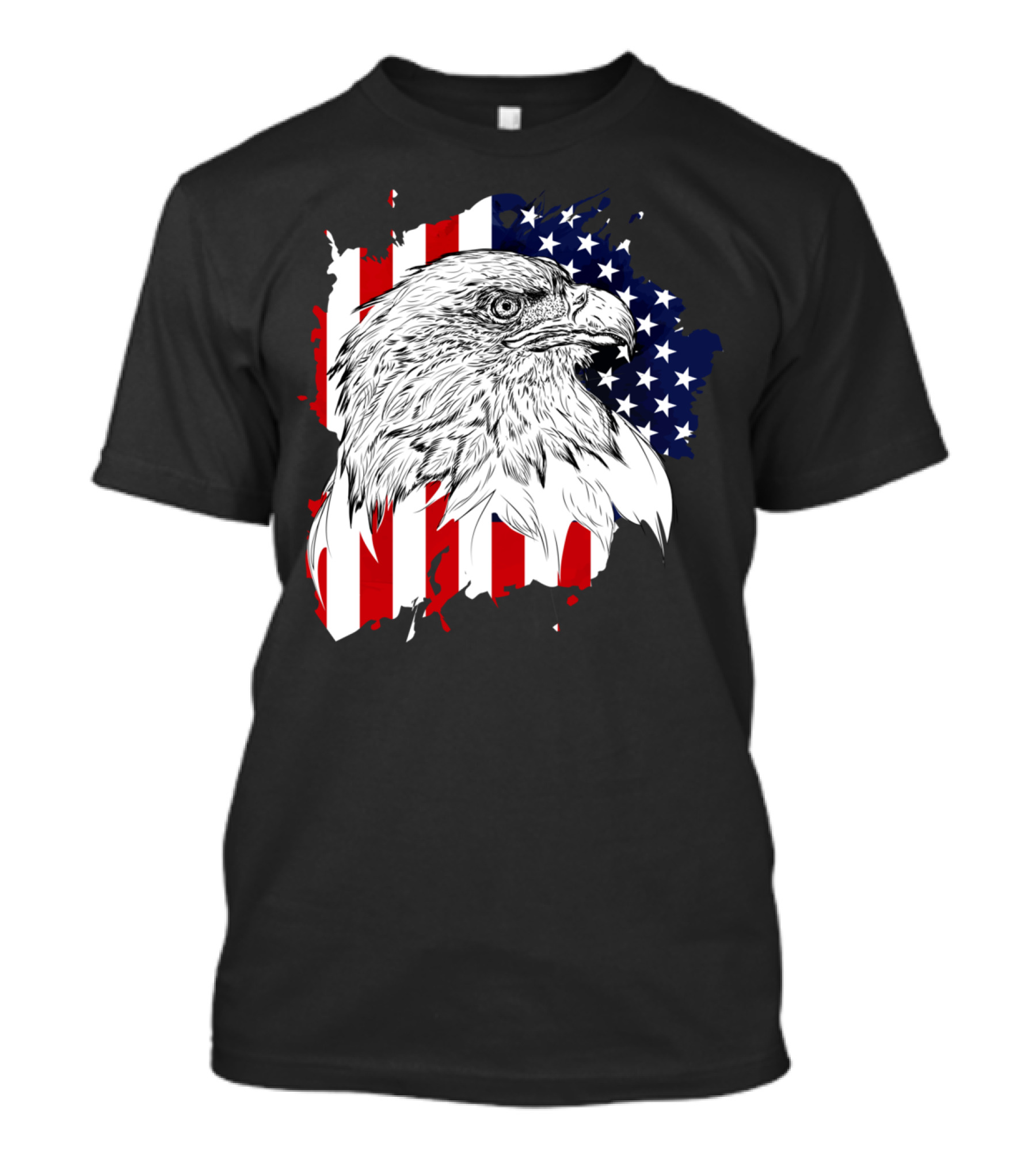 American Bald Eagle Stars And Stripes Flag T-Shirt