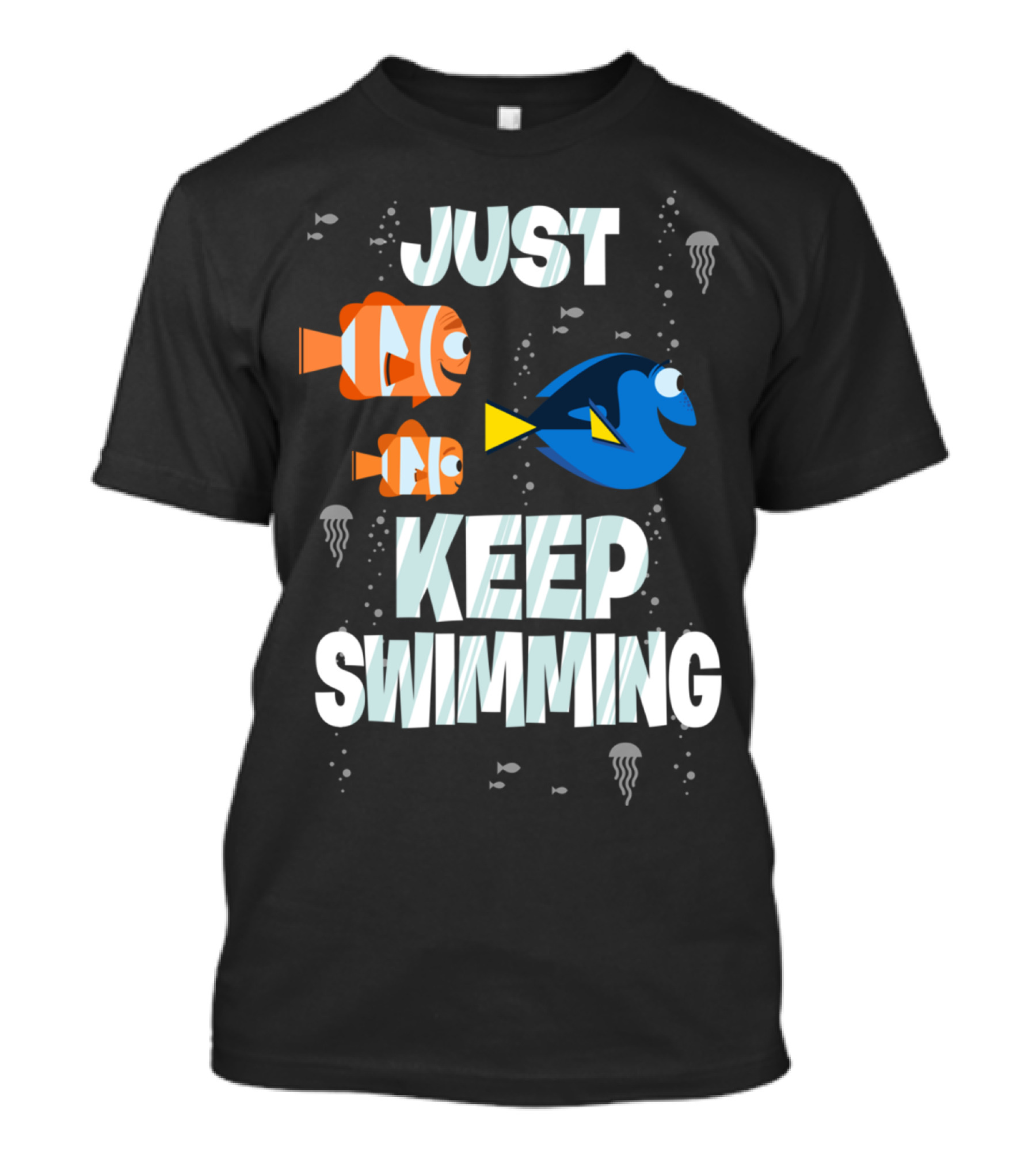 Just Keep Swimming Dory Racer T-Shirt