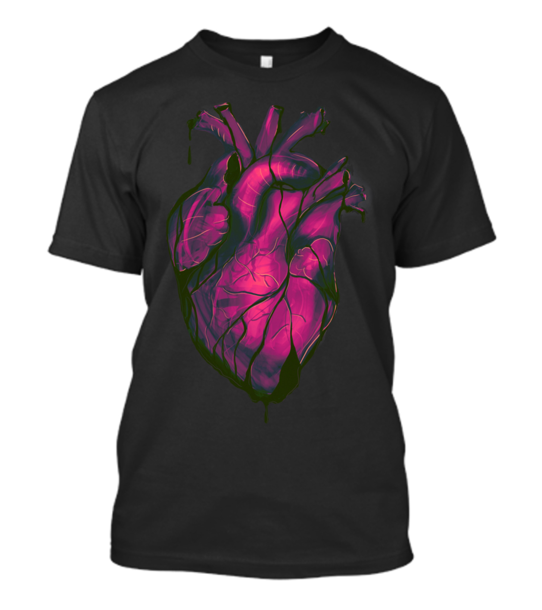 Carry My Heart Neon Anatomical T-Shirt