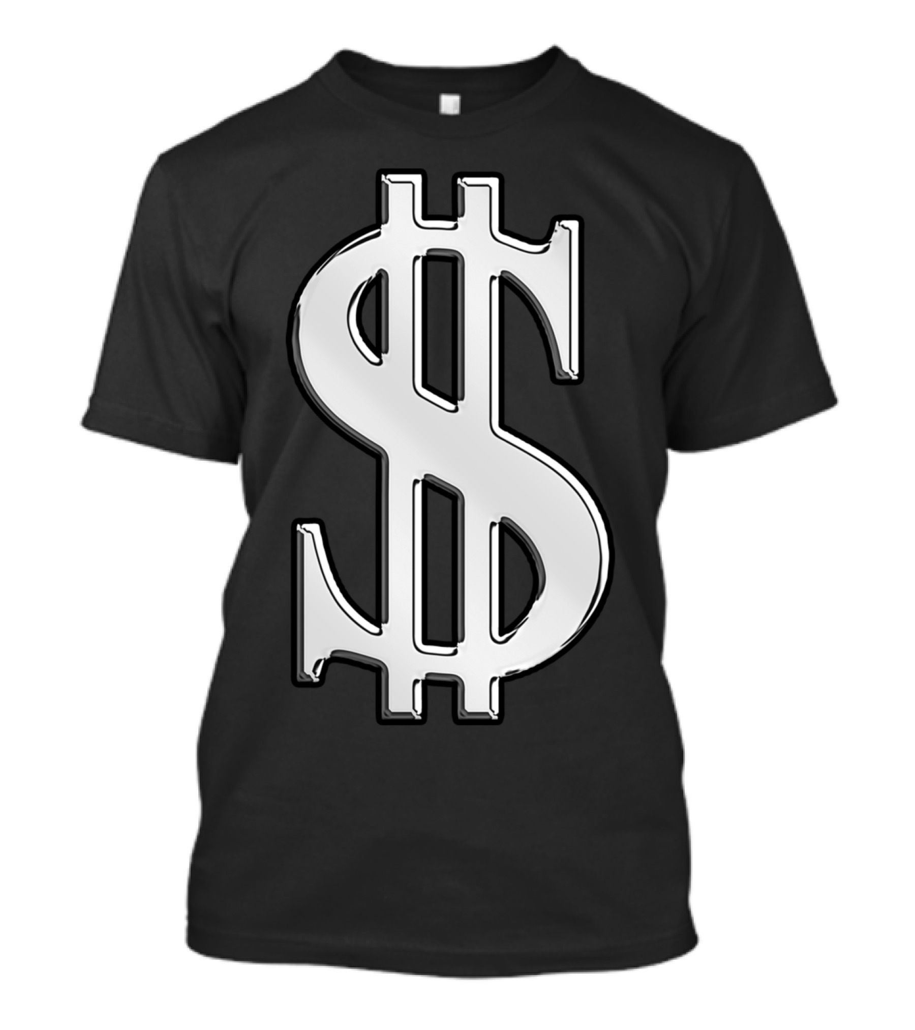 Cash Dollar Sign Metallic T-Shirt