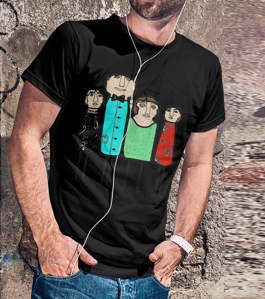 The Jones Family Portrait In Stylized Colorful Outfits T-Shirt