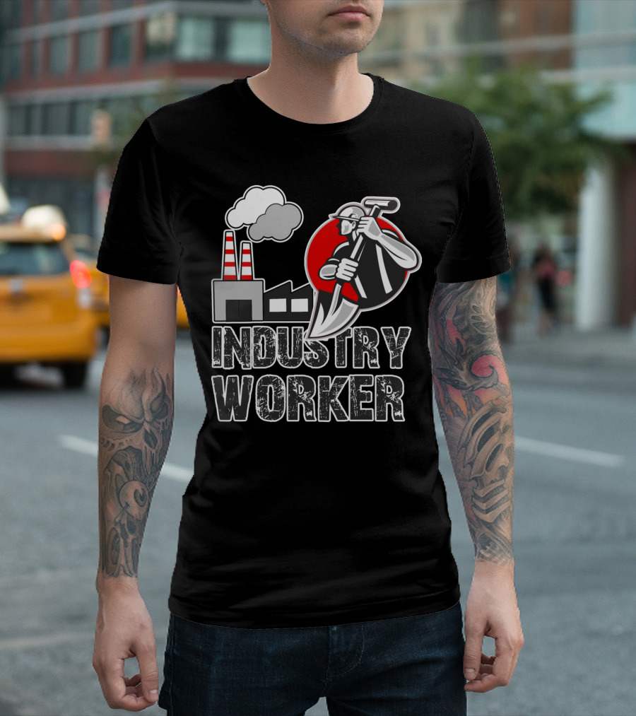 Industry Worker Factory Shovel T-Shirt