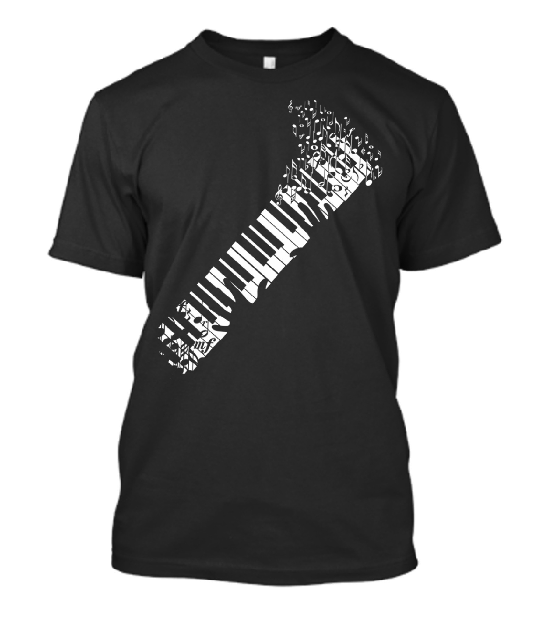 The Keys Of Life Musical Piano Notes Melody T-Shirt
