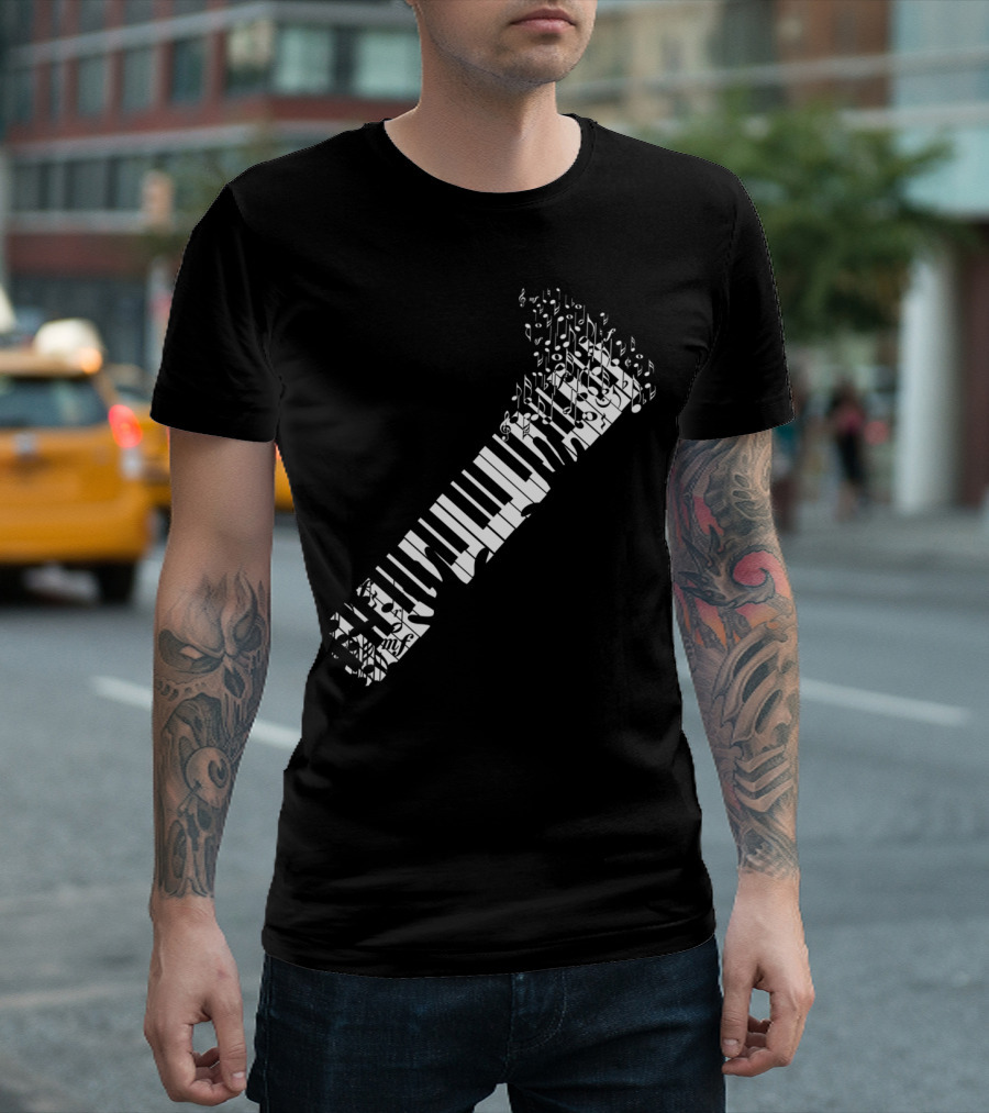 The Keys Of Life Musical Piano Notes Melody T-Shirt