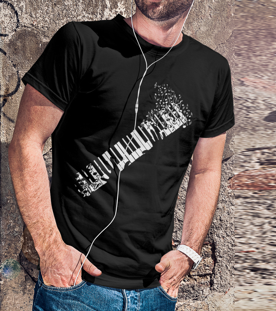 The Keys Of Life Musical Piano Notes Melody T-Shirt