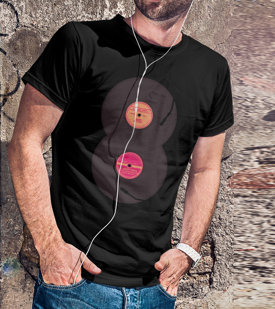 Infinite Classic Vinyl Music Records T-Shirt