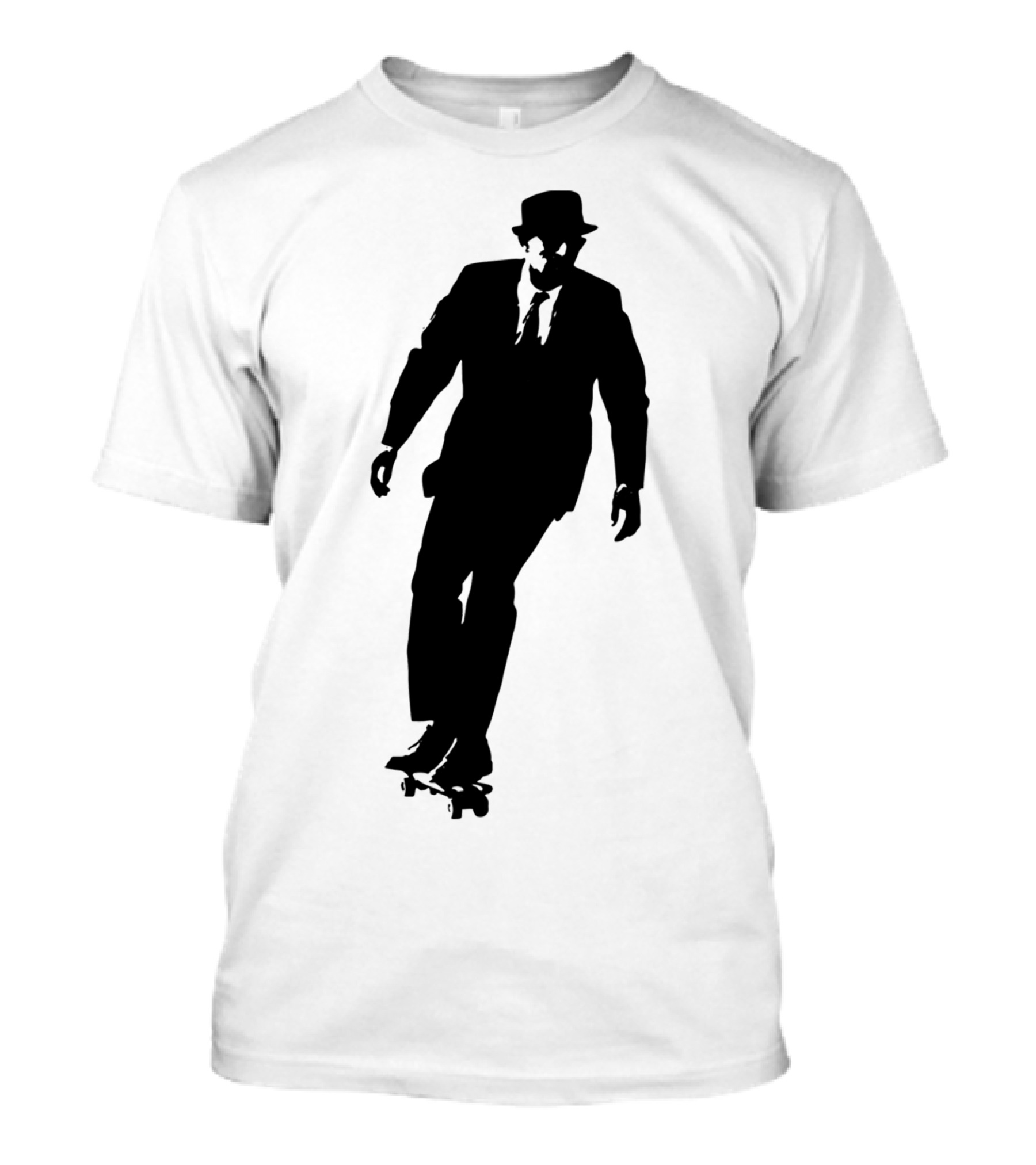 Casual Friday Silhouette In Suit On Skateboard T-Shirt