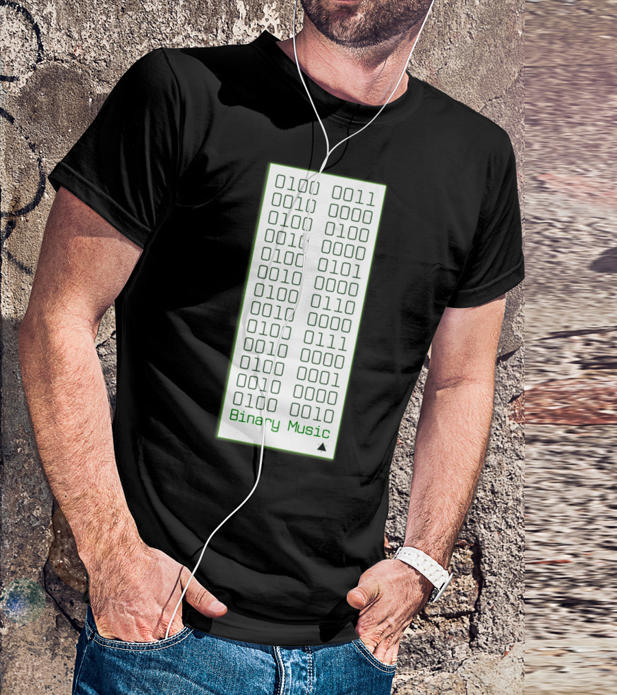 Binary Music 0101 0110 0100 0010 0111 0101 T-Shirt