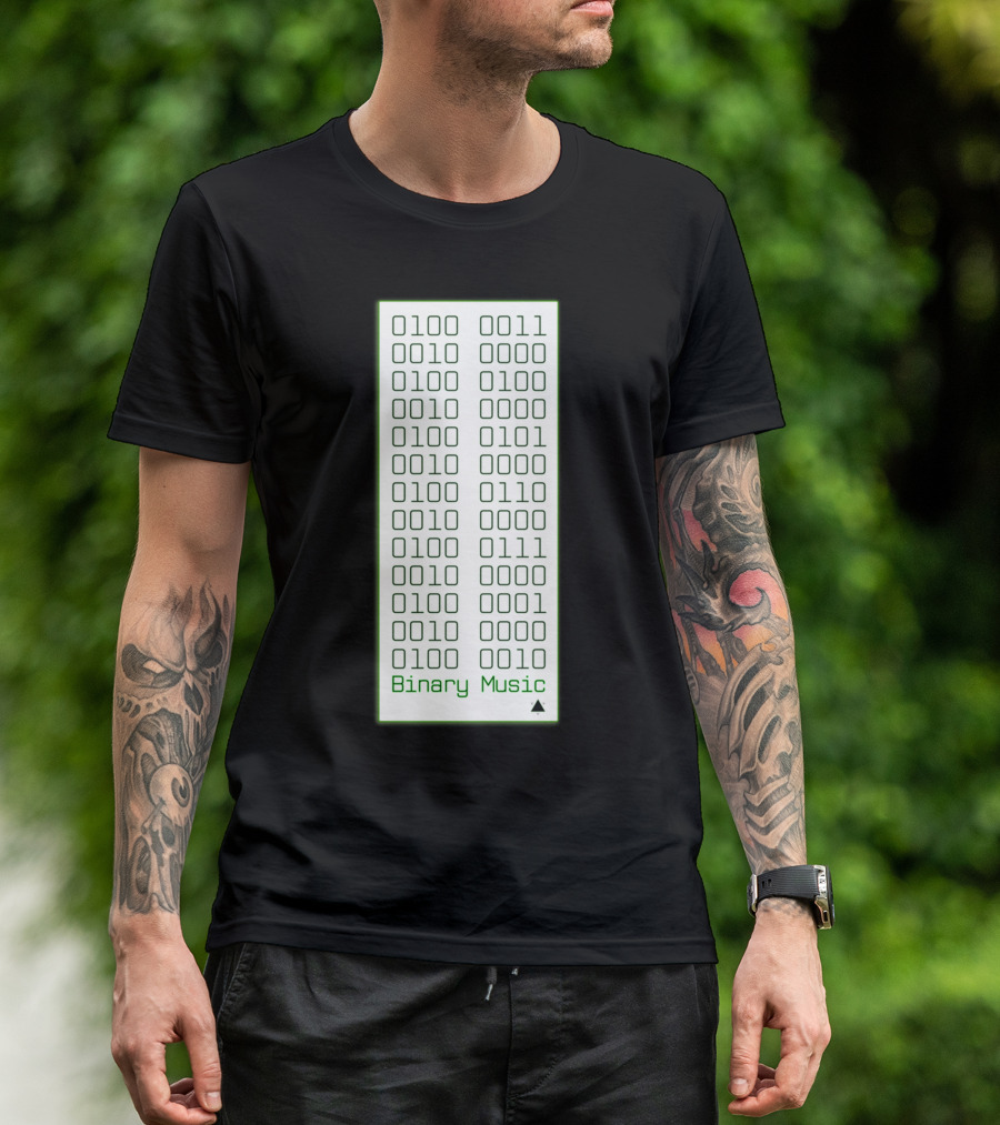 Binary Music 0101 0110 0100 0010 0111 0101 T-Shirt