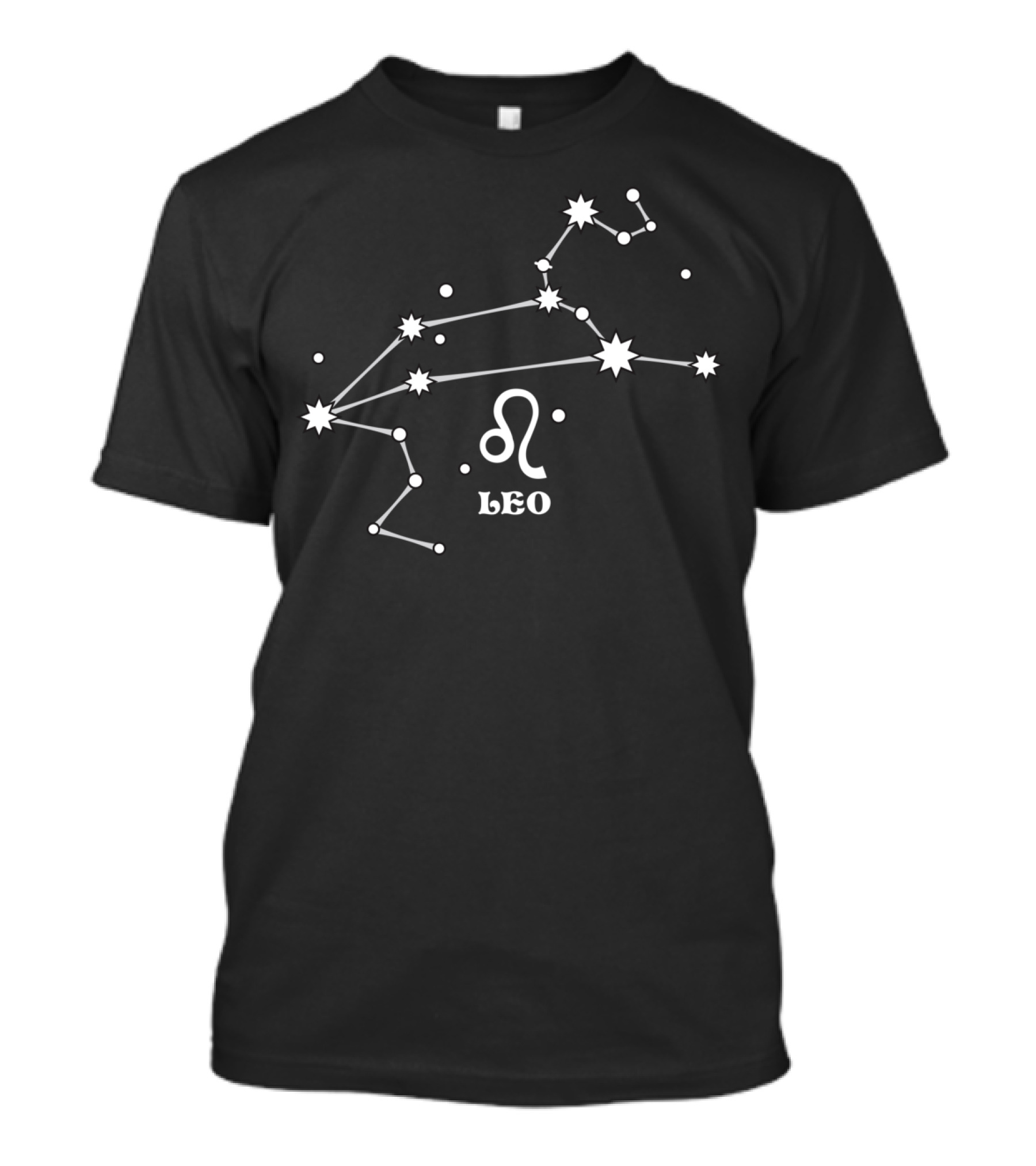 LEO CONSTELLATION ZODIAC SYMBOL WITH STARS AND ASTROLOGY T-Shirt