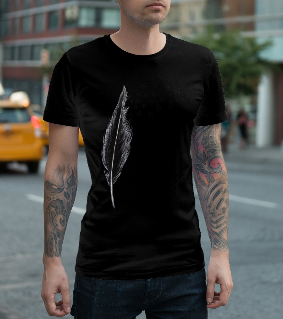 Feather and Birds Transforming into Flight T-Shirt