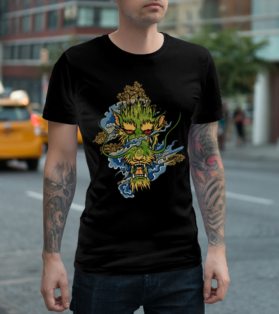 Dragon Effect Abs Mystical Green Serpent T-Shirt