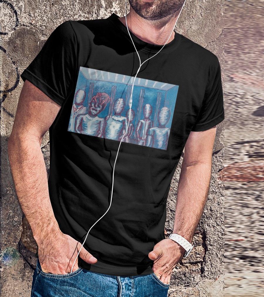 Contravene Figures In Blue Room T-Shirt