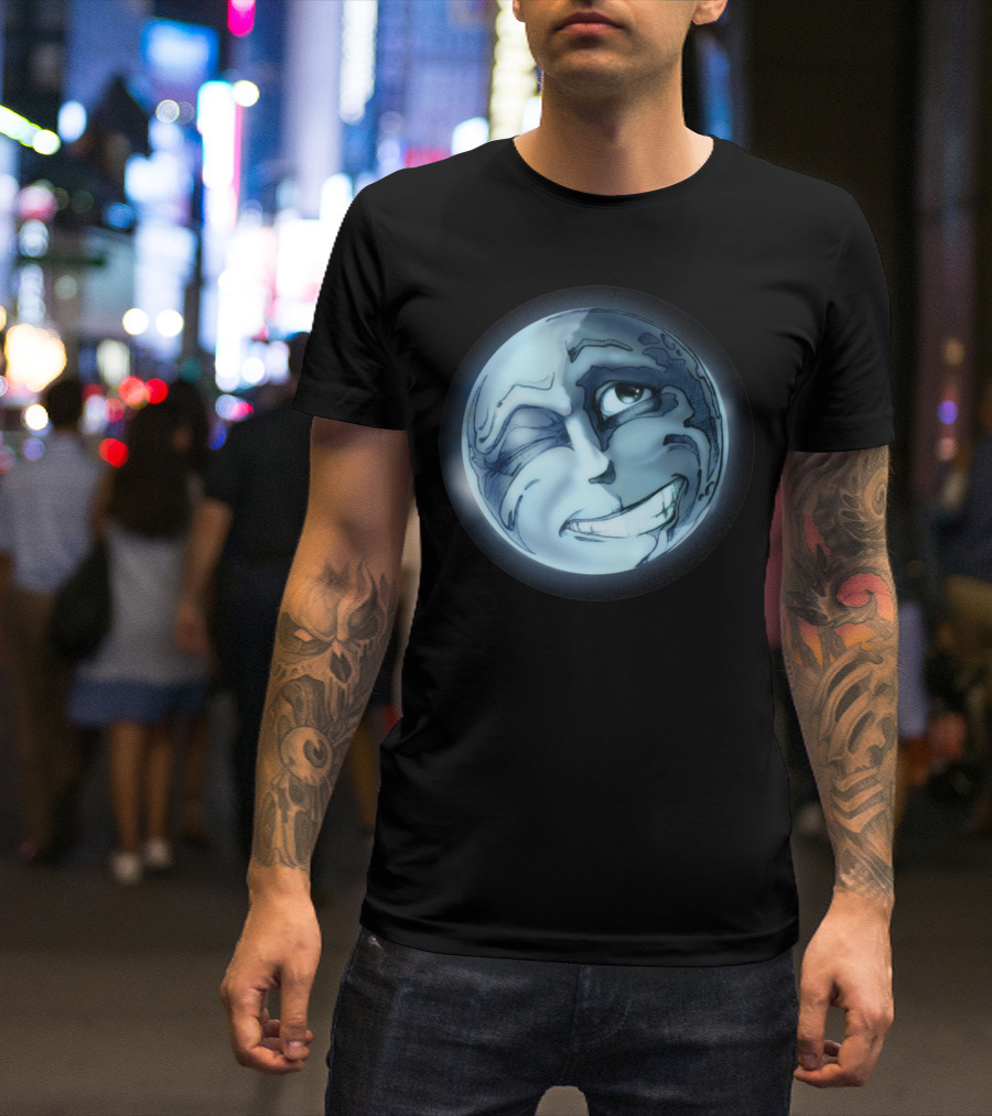 The Man In The Moon Grinning Face T-Shirt