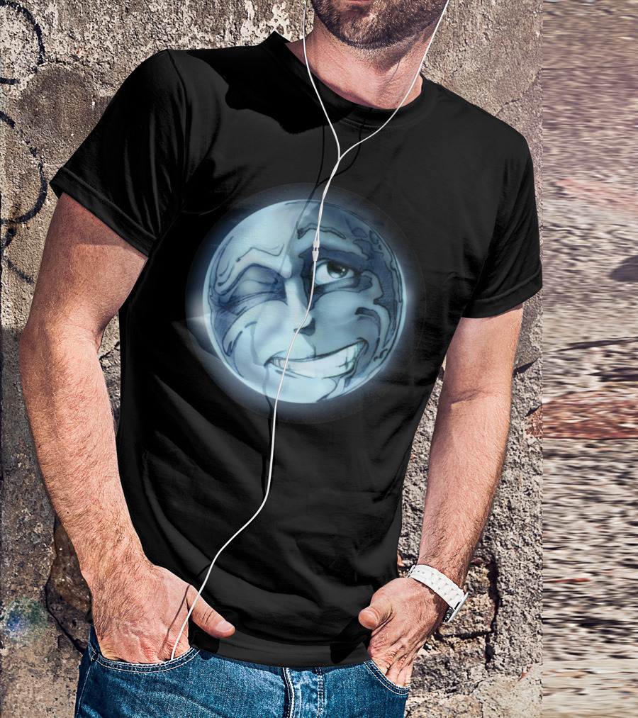 The Man In The Moon Grinning Face T-Shirt