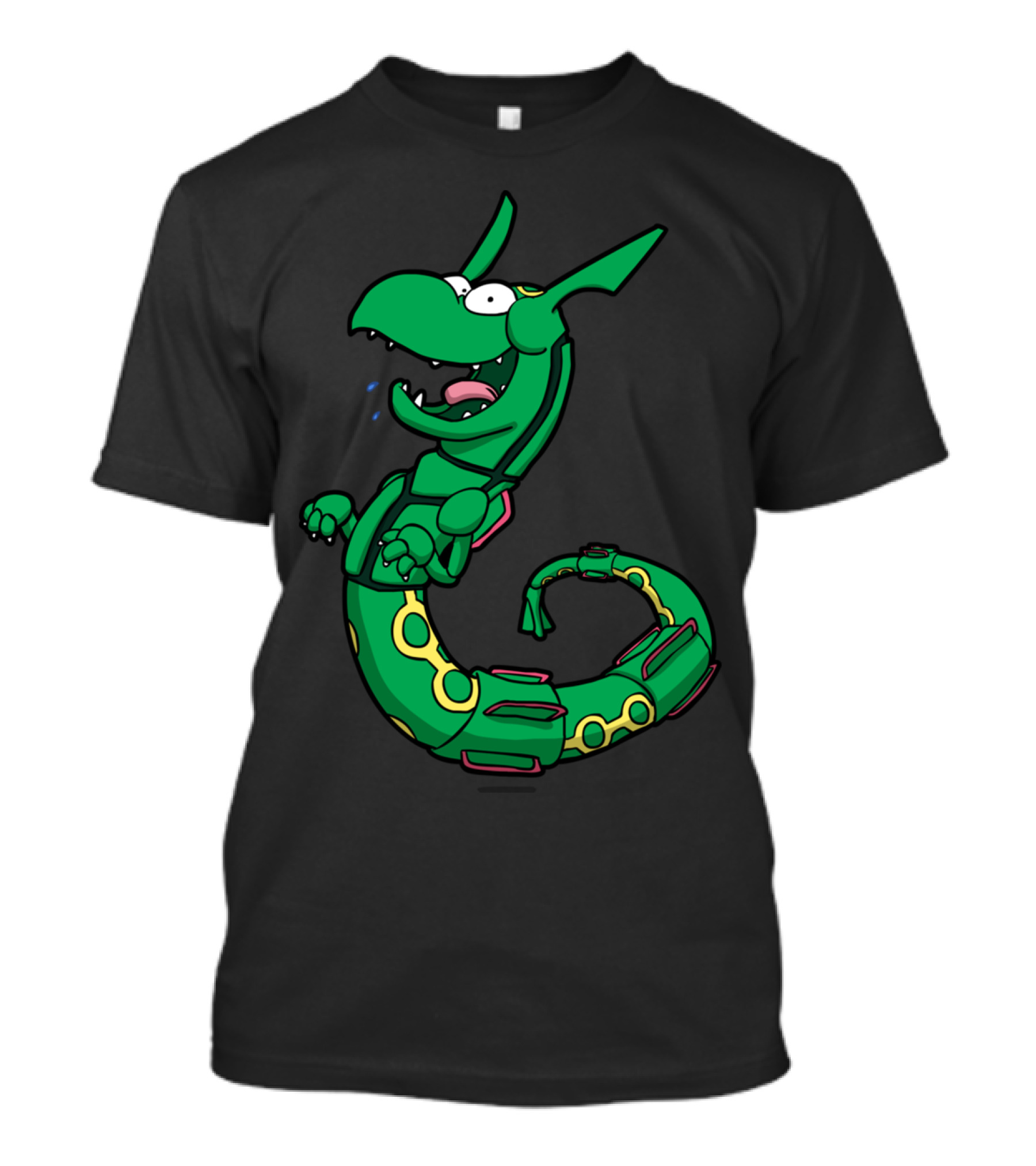 Ancient Snake God Rayquaza Cartoon T-Shirt