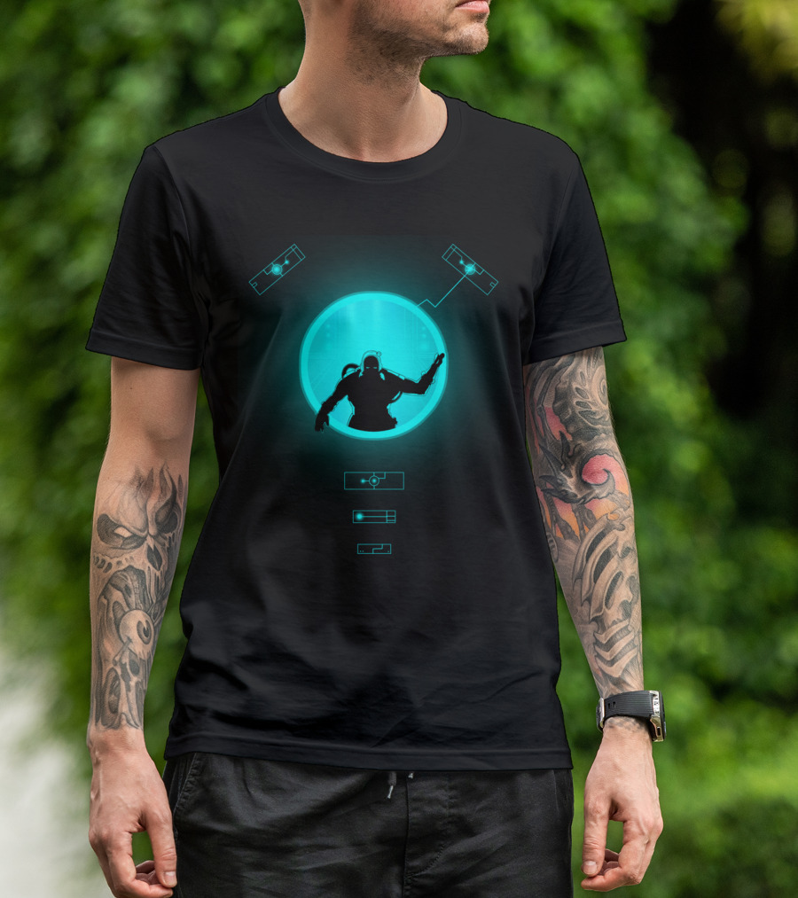 The Man Who Controls You Sci-Fi Futuristic T-Shirt