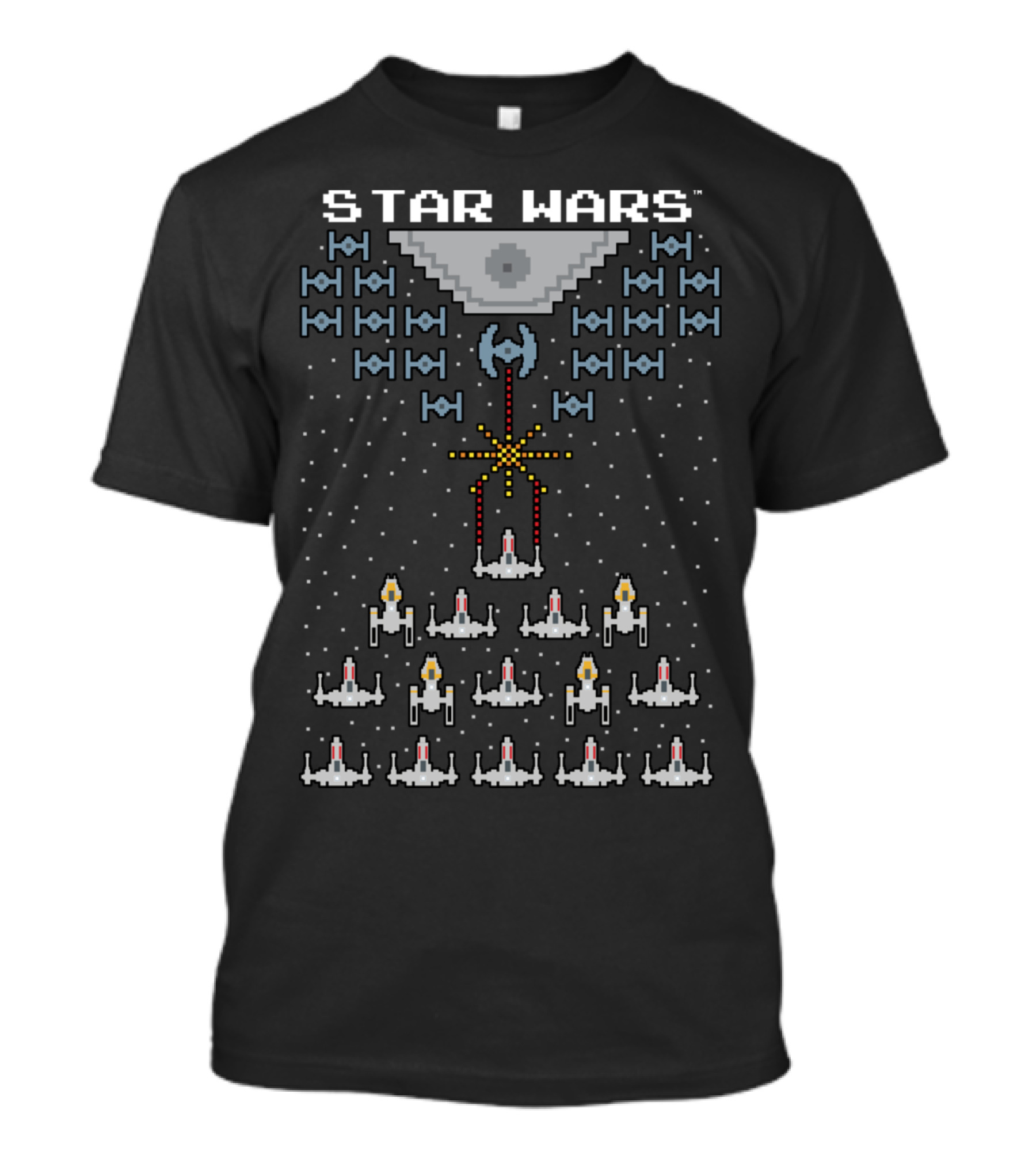 Star Wars Pixel Rebels Versus Empire Space Battle T-Shirt