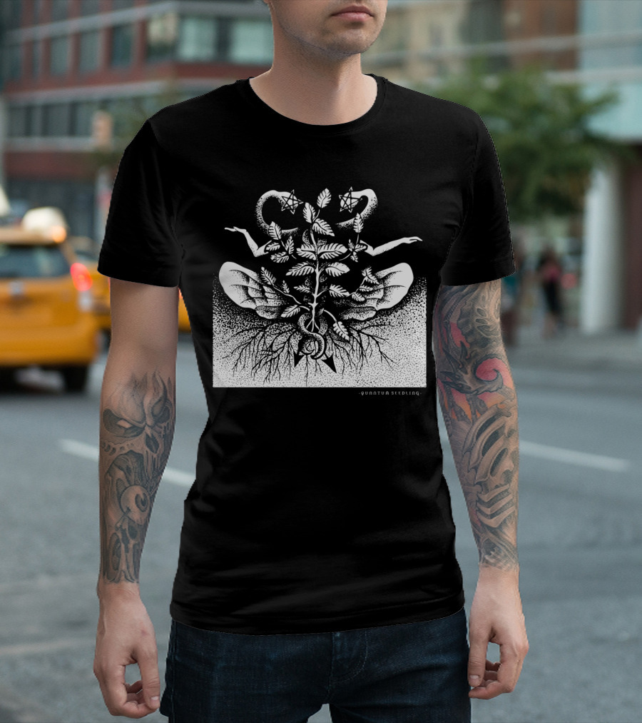 Quantum Seedling Melissa Officinalis Lemon Balm Alchemy Symbolism T-Shirt