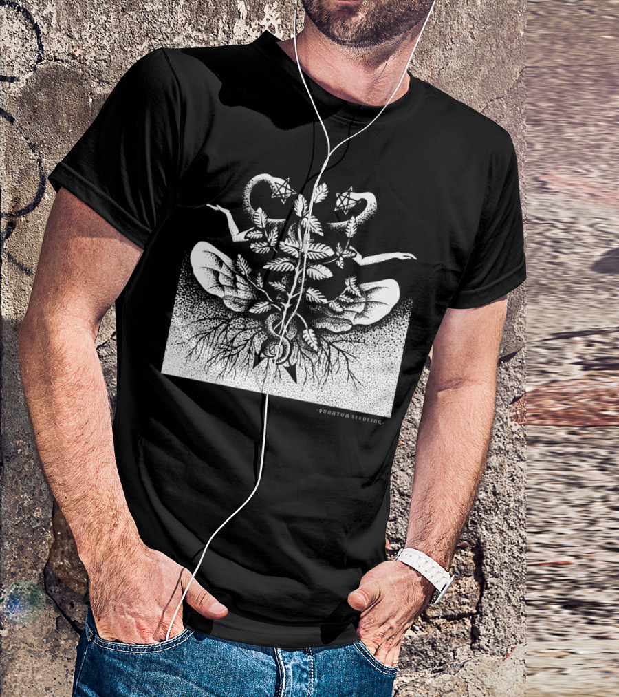 Quantum Seedling Melissa Officinalis Lemon Balm Alchemy Symbolism T-Shirt