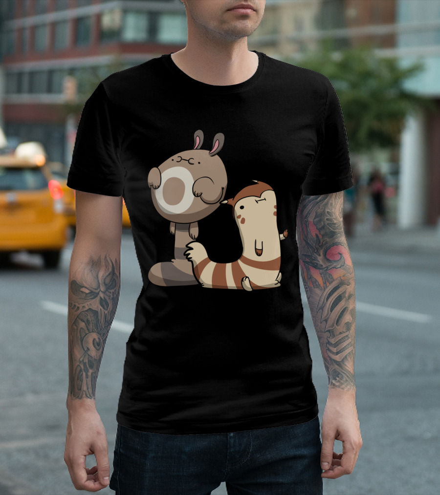 Furry Ferrets Cute Animal Companions T-Shirt