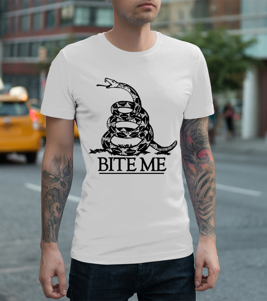 BITE ME Coiled Snake T-Shirt