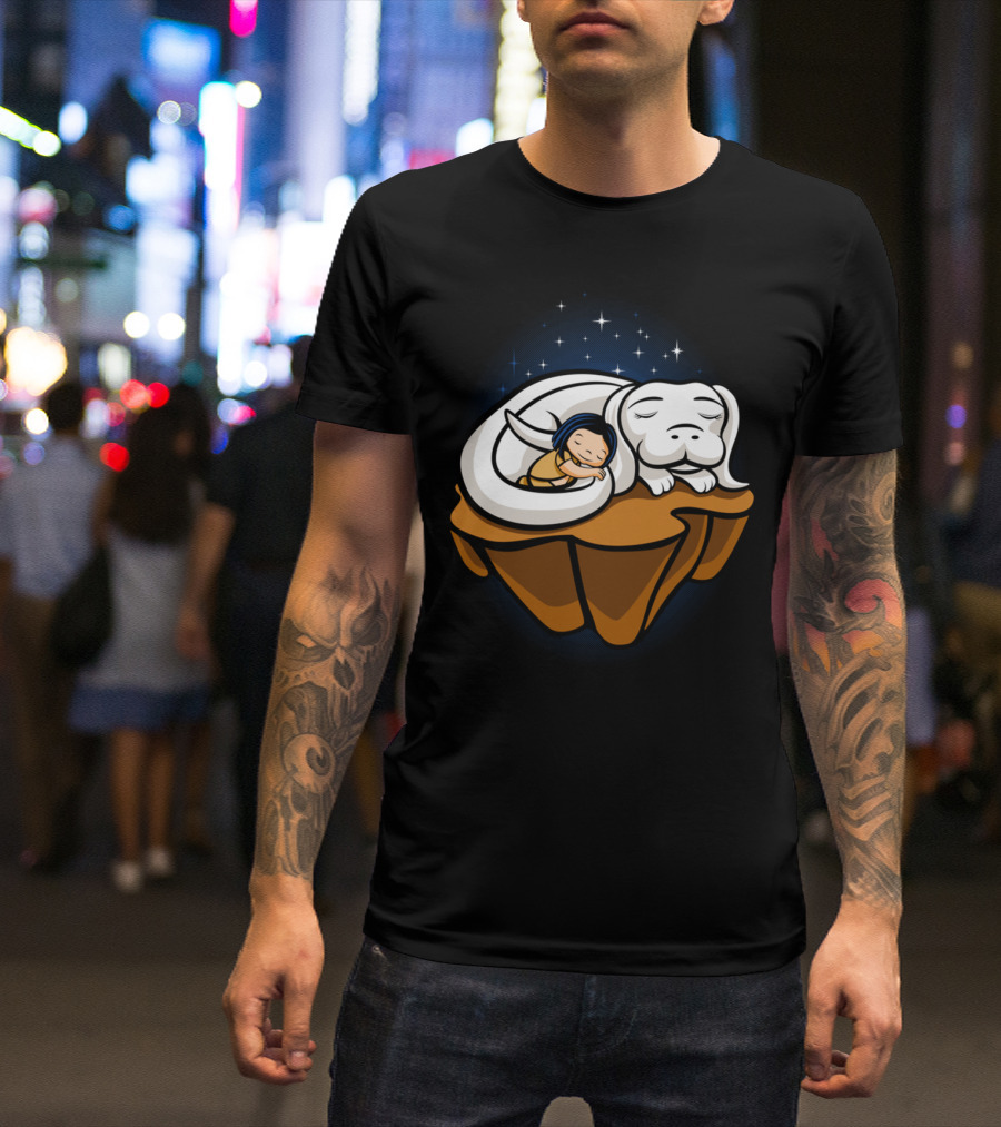 The Neverending Story Ghibli Crossover Friendship Scene T-Shirt