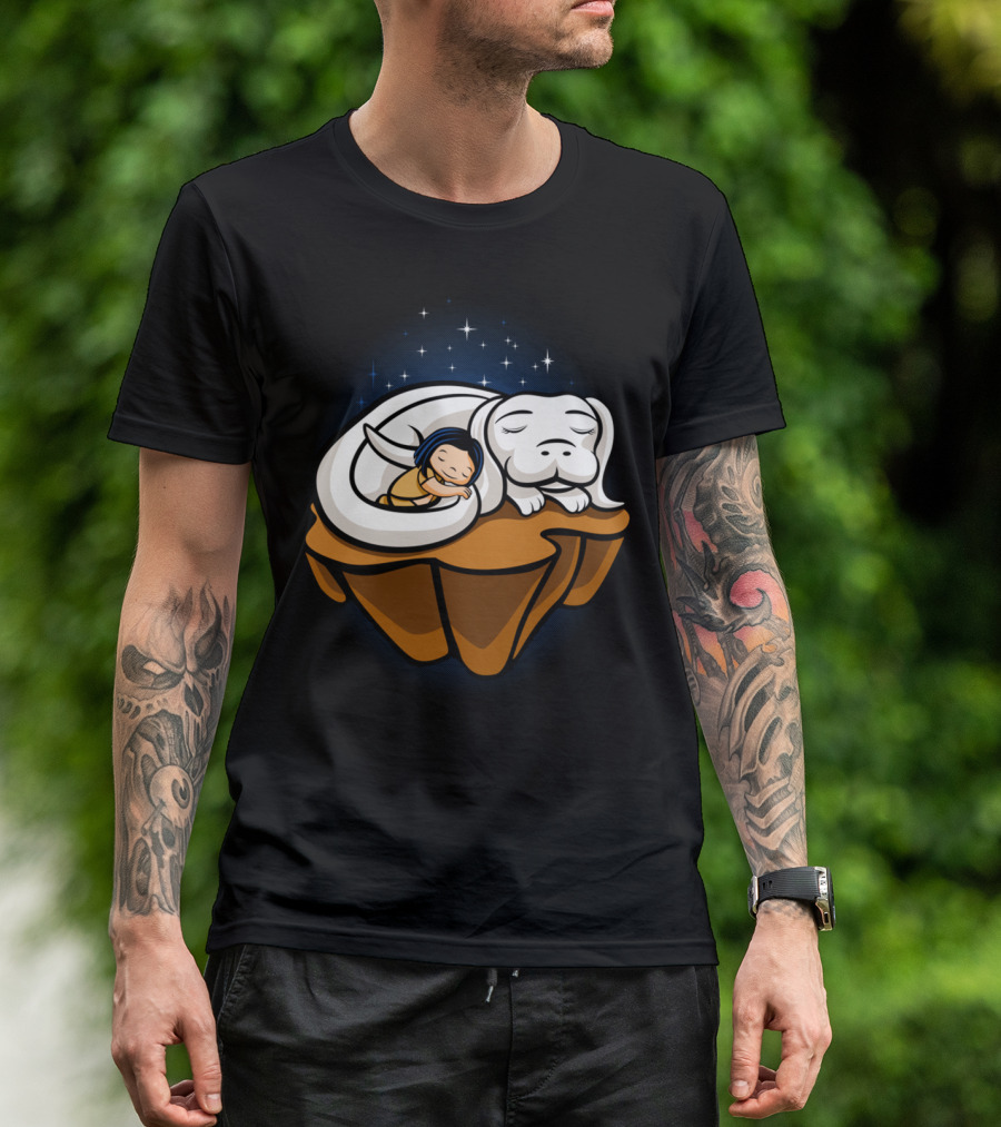 The Neverending Story Ghibli Crossover Friendship Scene T-Shirt