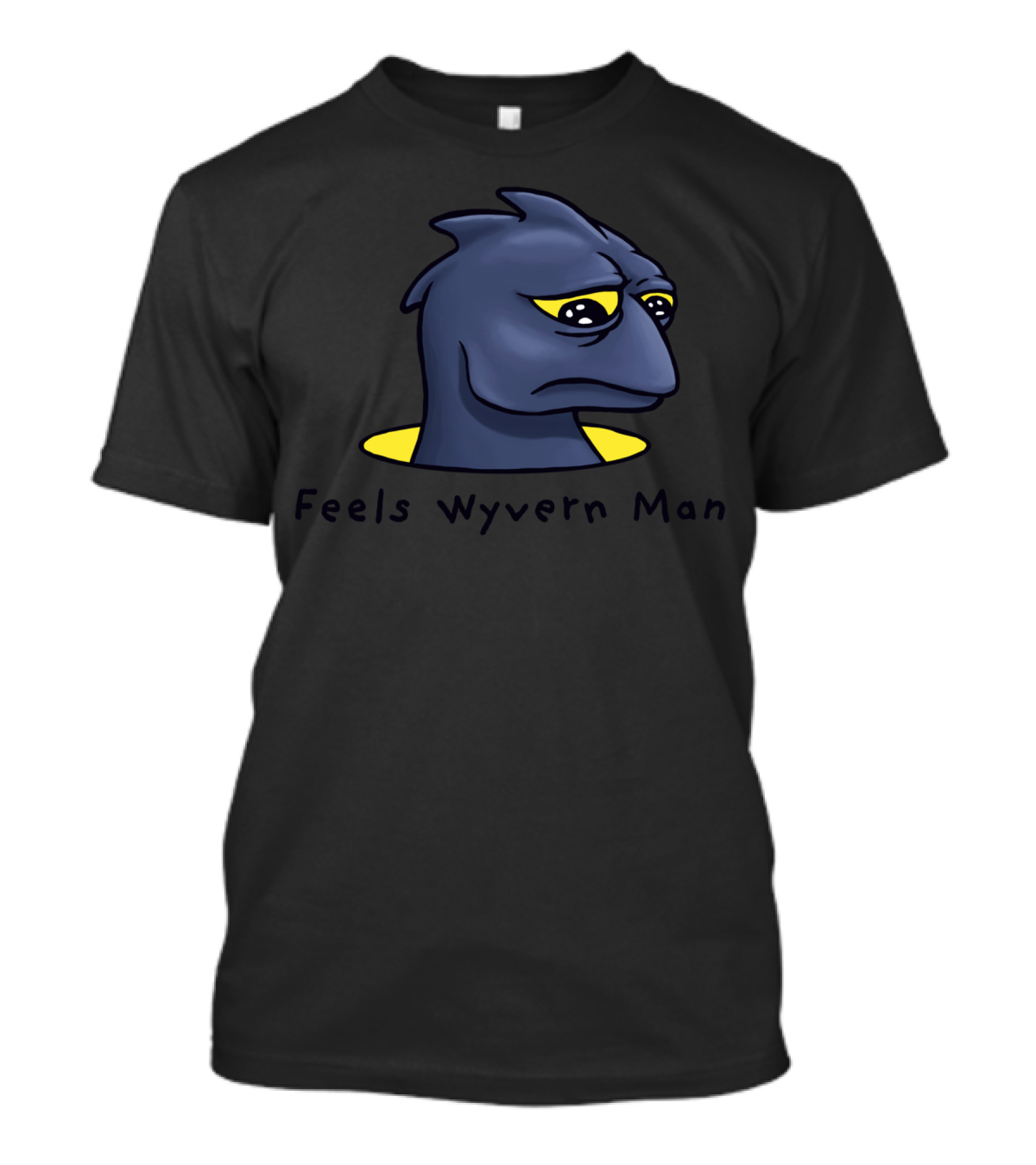 Feels Wyvern Man Sad Meme Reptile Creature T-Shirt