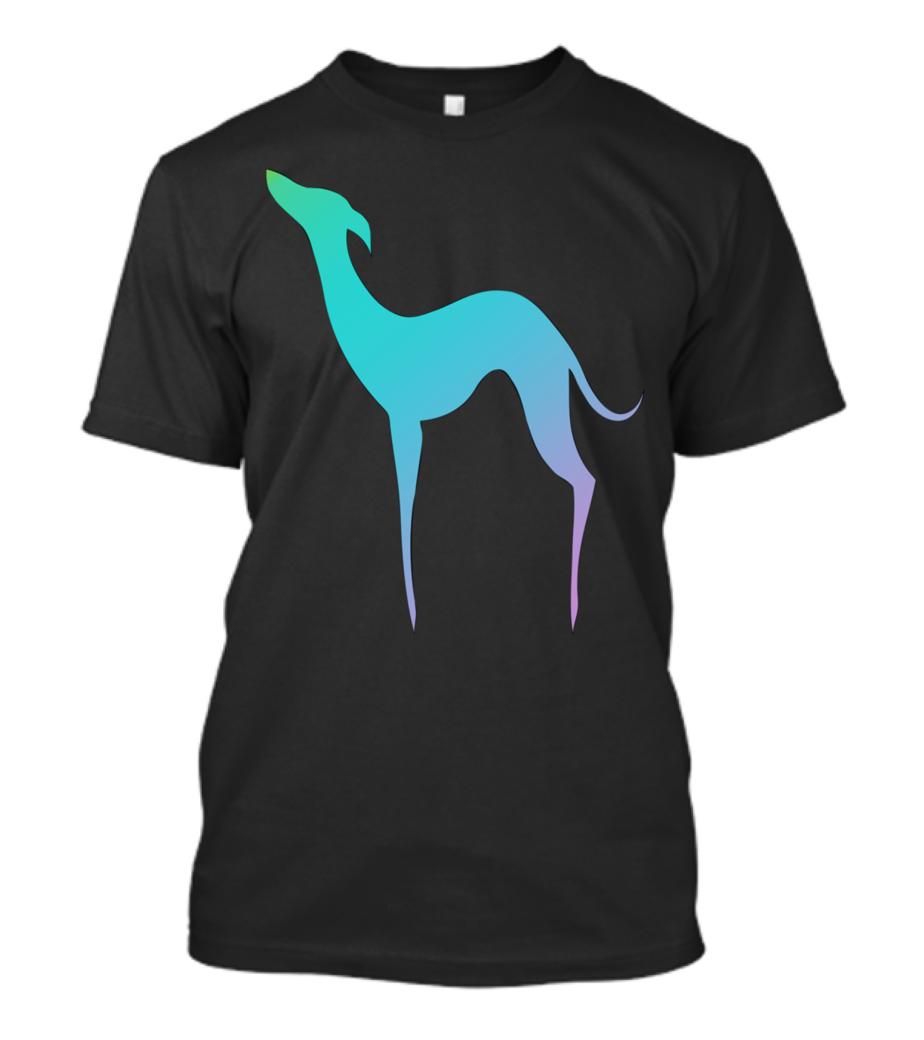 Greyhound Dog Gradient T-Shirt