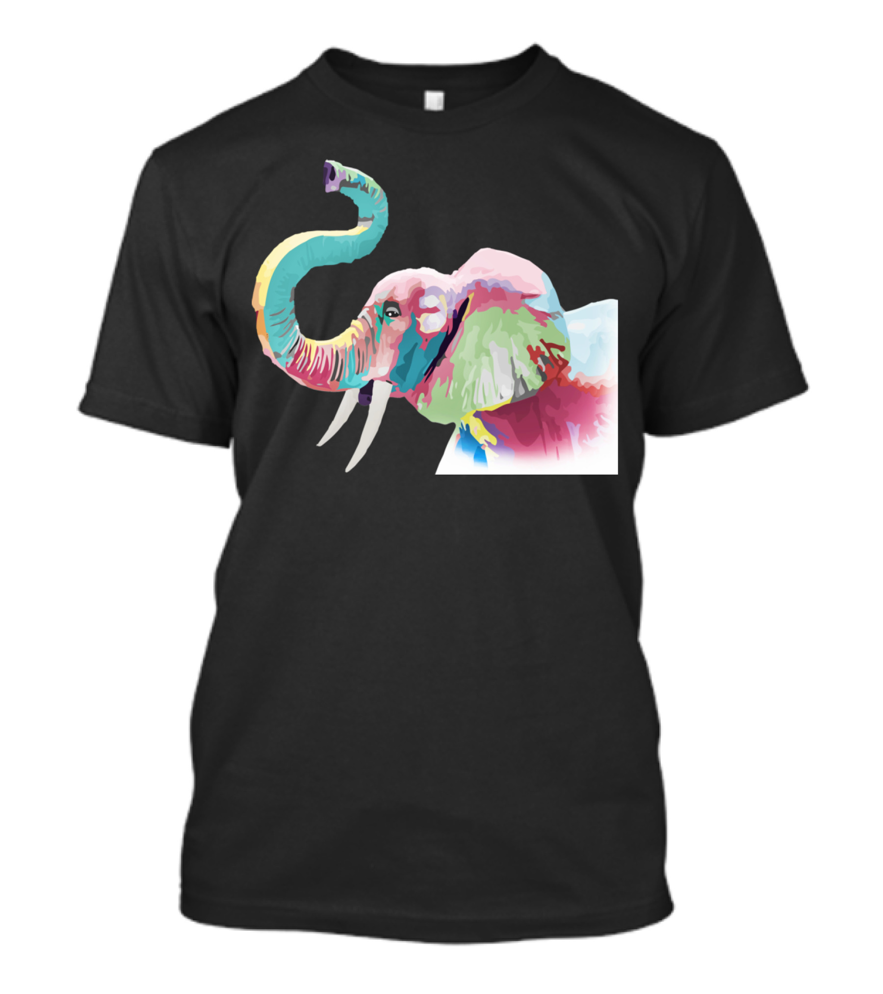 Cool Awesome Trendy Colorful Vibrant Elephant T-Shirt