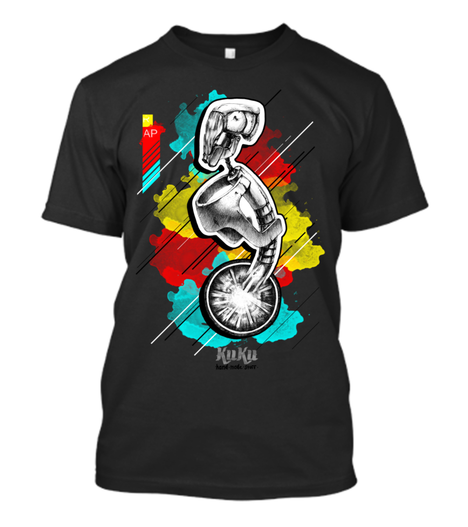 Kuku Hand Made Over Futuristic Cyborg AP T-Shirt
