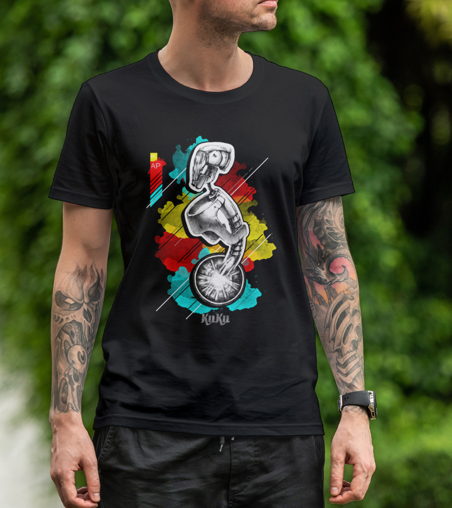 Kuku Hand Made Over Futuristic Cyborg AP T-Shirt