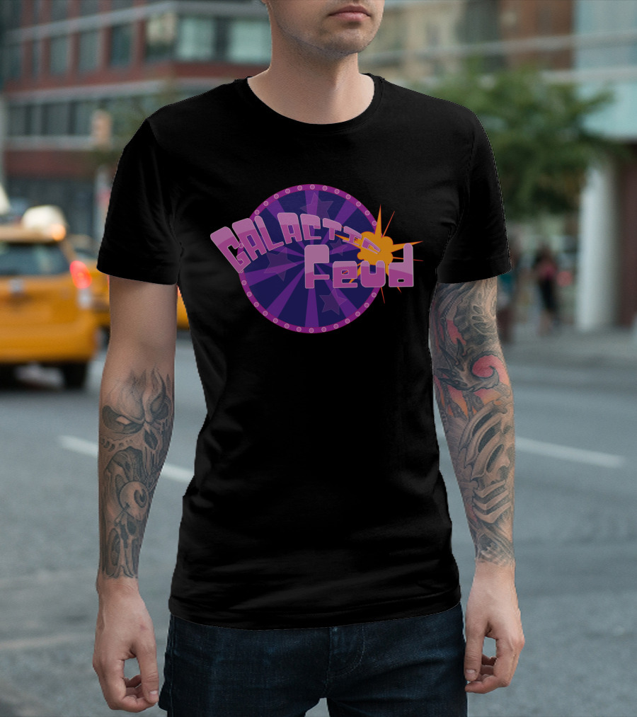GALACTIC FEUD Cosmic Starburst Showdown T-Shirt