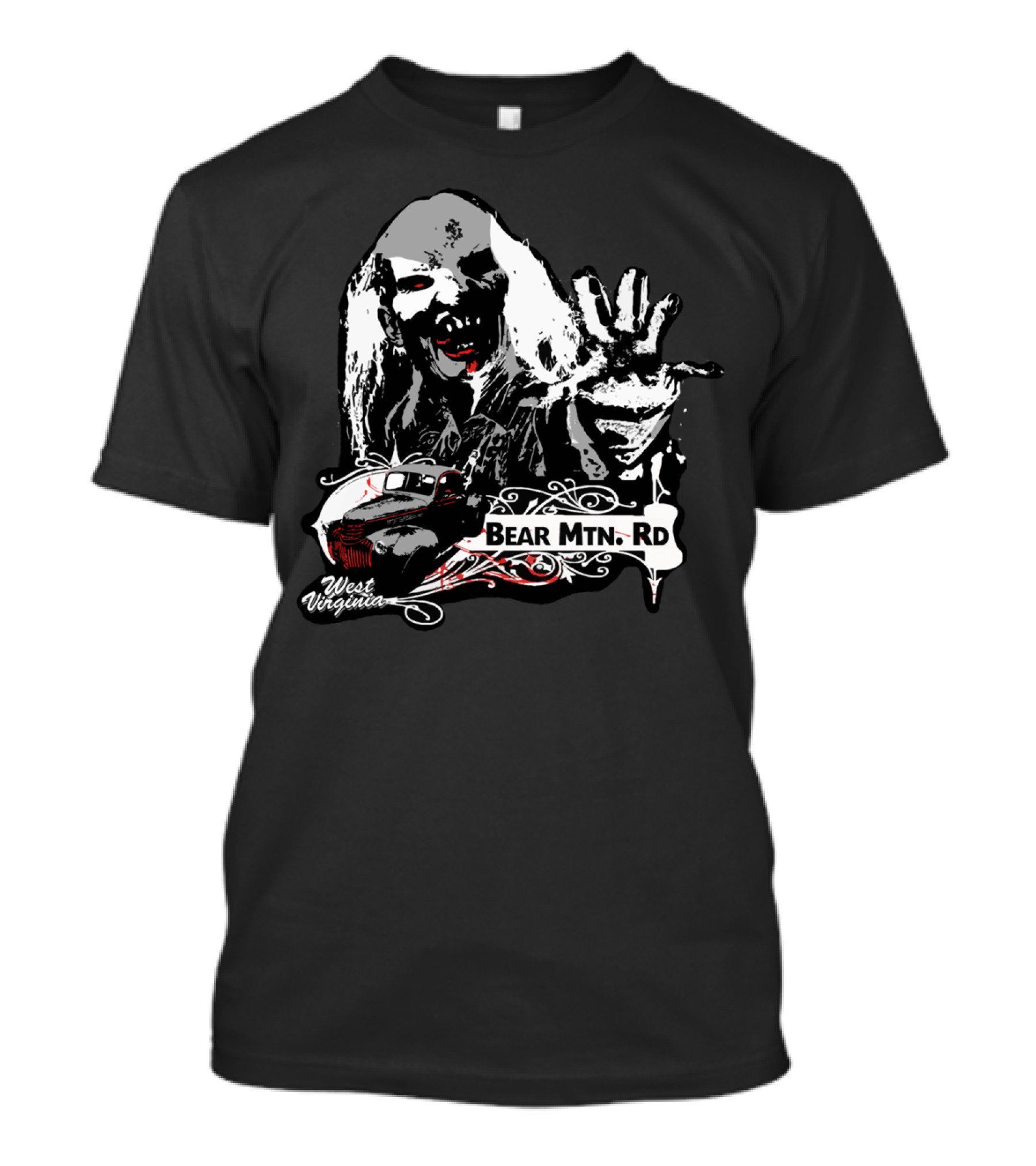 Wrong Turn Bear Mtn. Rd West Virginia Horror Scene T-Shirt