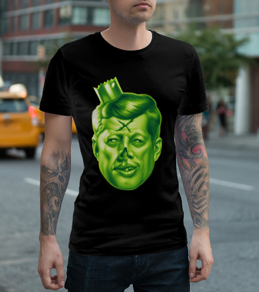 Dead Kennedy Green Zombie Head with Crown T-Shirt