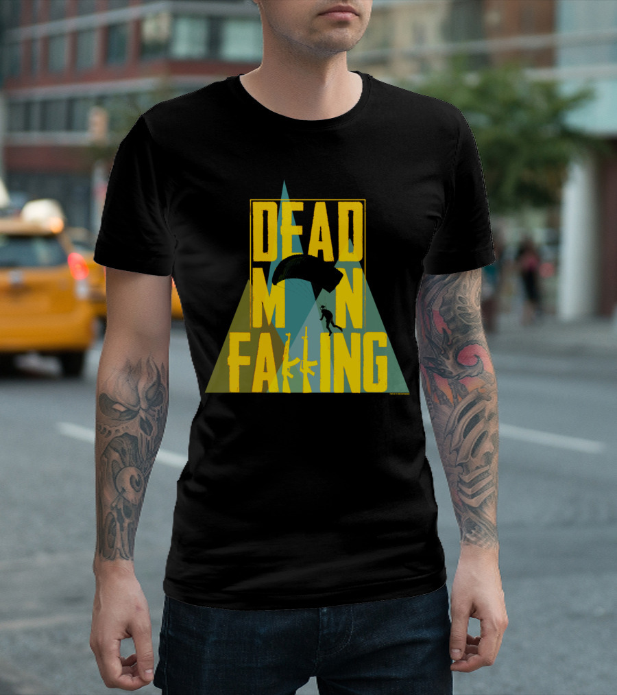 DEAD MAN FALLING Parachute Guns T-Shirt