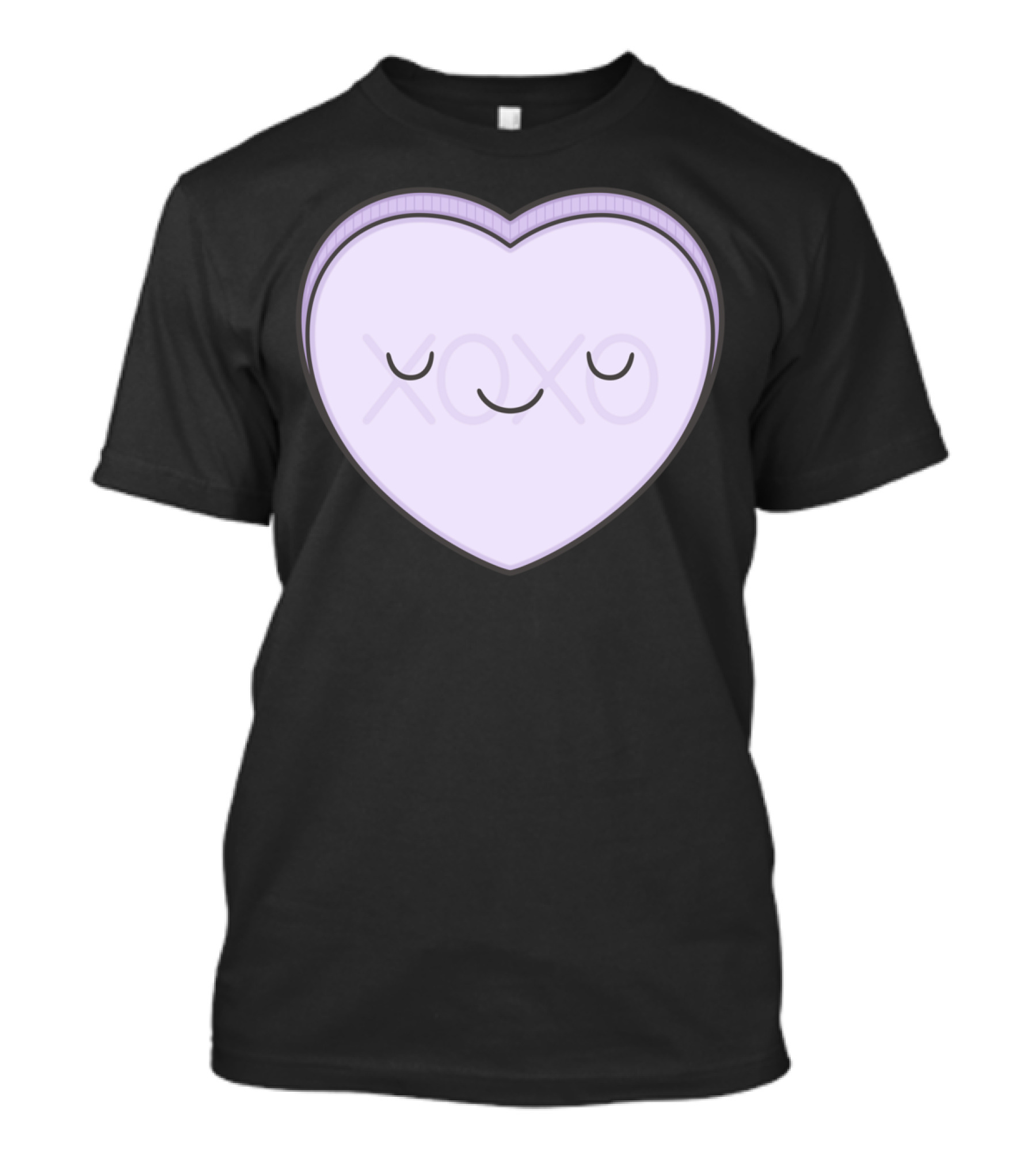 XOXO Candy Heart With Smiley Face T-Shirt