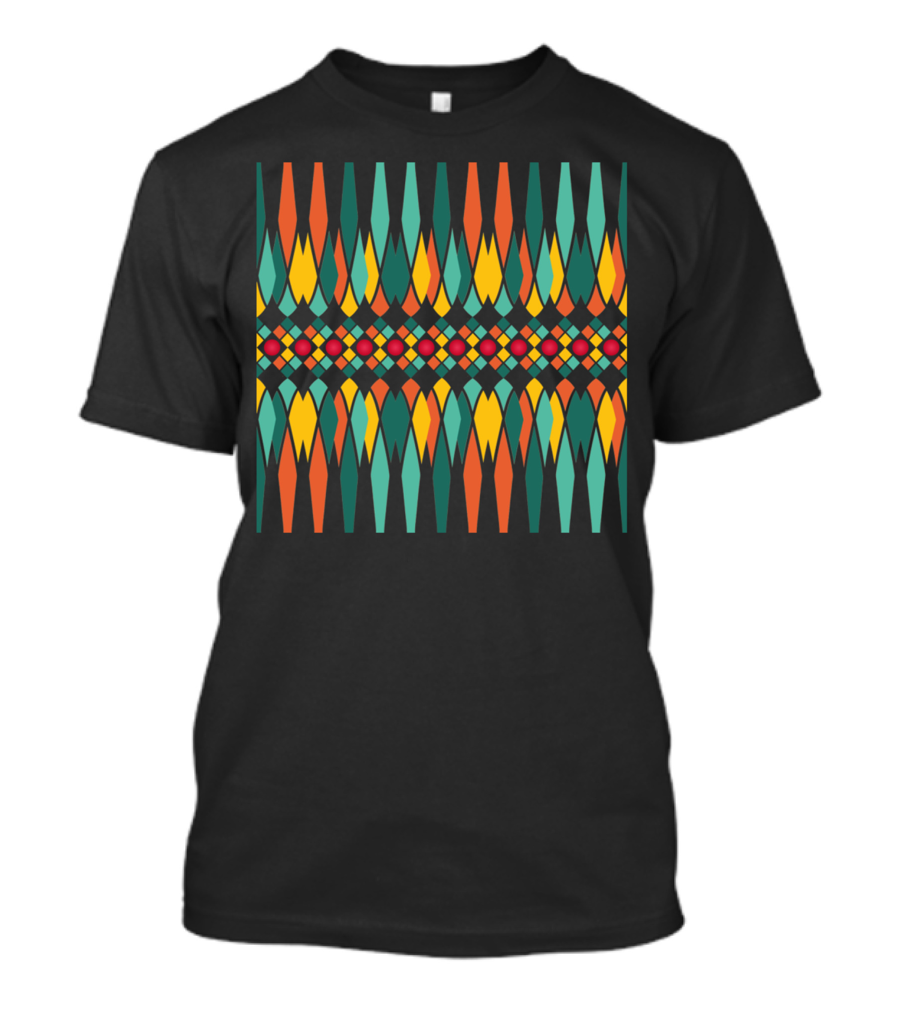 Festive Colorful Geometric T-Shirt